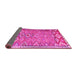 Sideview of Oriental Pink Traditional Rug, con2026pnk