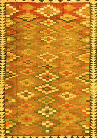 Oriental Yellow Traditional Rug, con2026yw