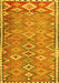 Machine Washable Oriental Yellow Traditional Rug, wshcon2026yw