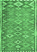 Machine Washable Oriental Emerald Green Traditional Area Rugs, wshcon2026emgrn