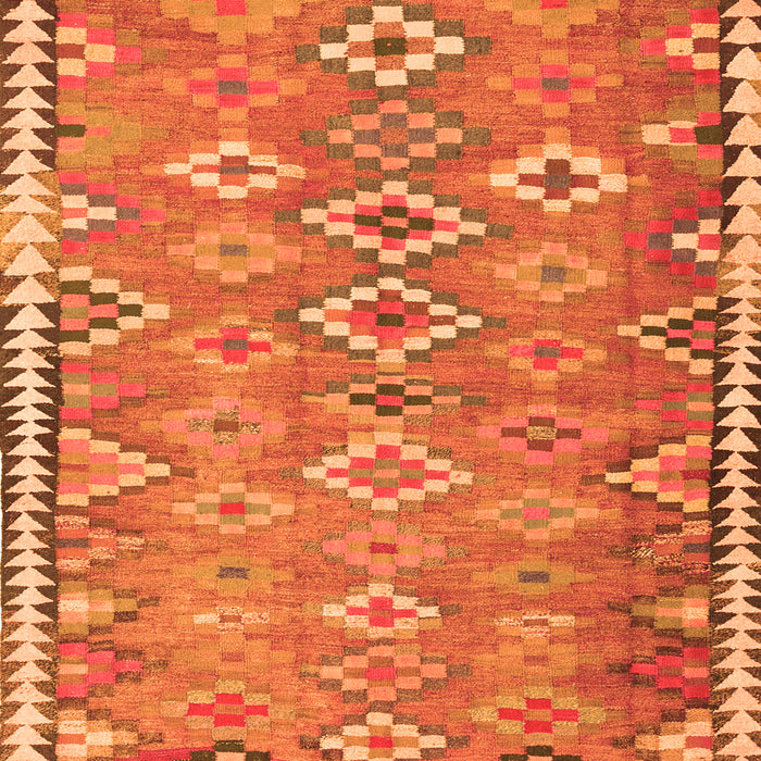 Serging Thickness of Machine Washable Oriental Orange Traditional Area Rugs, wshcon2026org