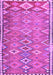 Machine Washable Oriental Purple Traditional Area Rugs, wshcon2026pur
