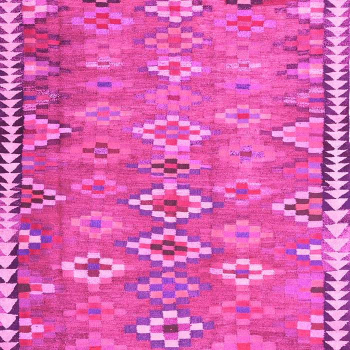 Machine Washable Oriental Pink Traditional Rug, wshcon2026pnk