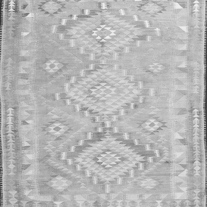 Serging Thickness of Oriental Gray Traditional Rug, con2027gry