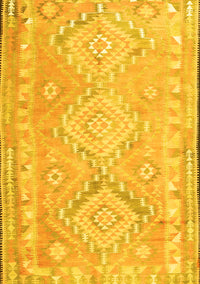 Oriental Yellow Traditional Rug, con2027yw