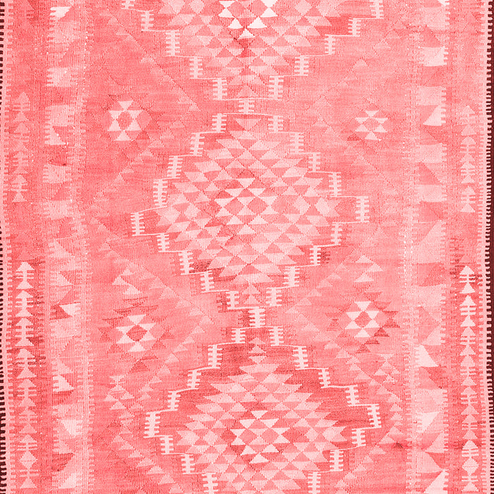 Machine Washable Oriental Red Traditional Rug, wshcon2027red