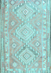 Oriental Light Blue Traditional Rug, con2027lblu