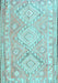 Oriental Light Blue Traditional Rug, con2027lblu