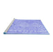 Sideview of Machine Washable Oriental Blue Traditional Rug, wshcon2027blu