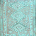 Square Oriental Light Blue Traditional Rug, con2027lblu