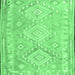 Square Oriental Emerald Green Traditional Rug, con2027emgrn