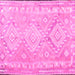 Square Oriental Pink Traditional Rug, con2027pnk