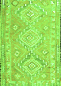 Oriental Green Traditional Rug, con2027grn