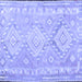 Square Oriental Blue Traditional Rug, con2027blu