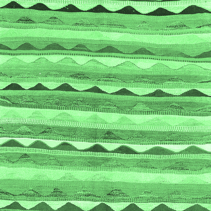 Machine Washable Southwestern Emerald Green Country Area Rugs, wshcon2028emgrn