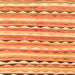 Serging Thickness of Southwestern Orange Country Rug, con2028org