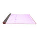 Sideview of Solid Purple Modern Rug, con2029pur