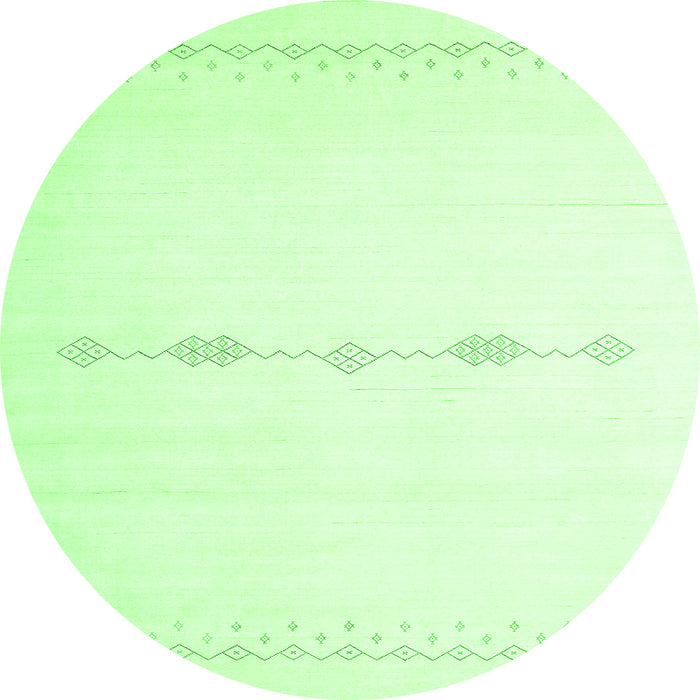 Machine Washable Solid Green Modern Area Rugs, wshcon2029grn