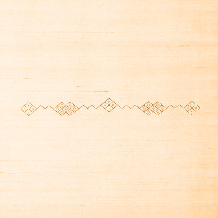 Solid Orange Modern Rug, con2029org