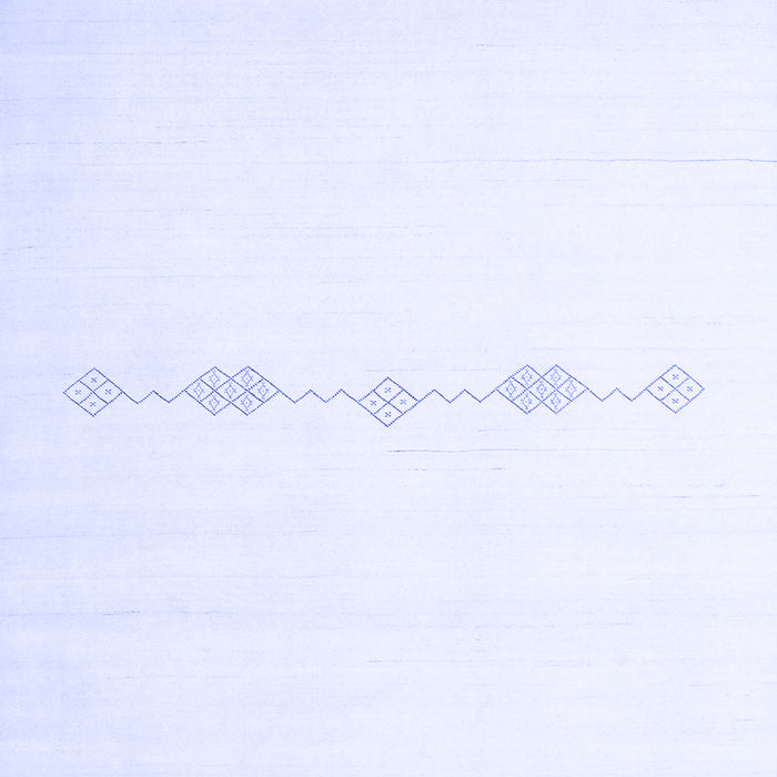 Machine Washable Solid Blue Modern Rug, wshcon2029blu