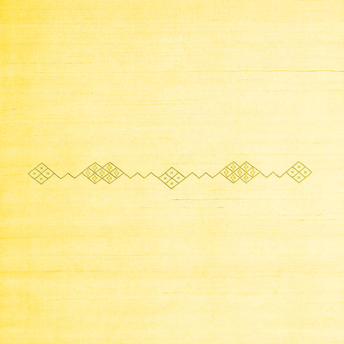 Solid Yellow Modern Rug, con2029yw