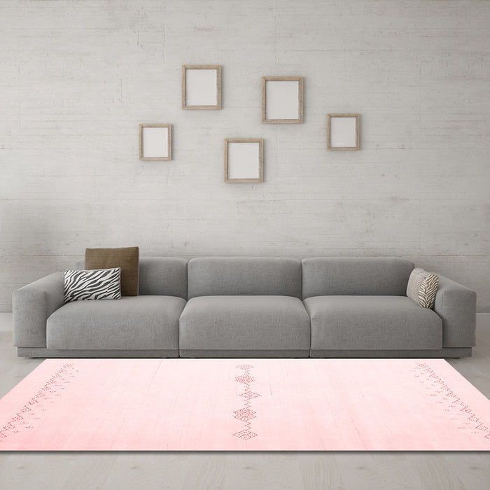 Modern Red Washable Rugs