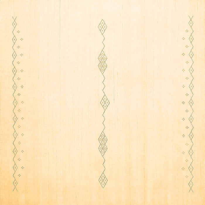 Square Solid Brown Modern Rug, con2029brn