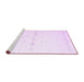 Sideview of Machine Washable Solid Purple Modern Area Rugs, wshcon2029pur