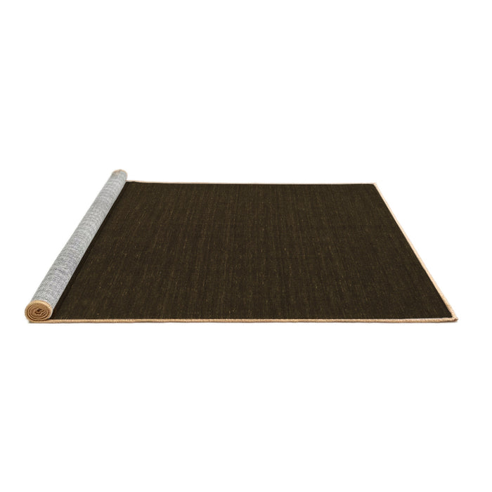 Sideview of Machine Washable Abstract Brown Contemporary Rug, wshcon202brn