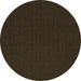 Round Abstract Brown Contemporary Rug, con202brn