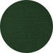 Round Abstract Emerald Green Contemporary Rug, con202emgrn