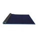 Sideview of Abstract Blue Contemporary Rug, con202blu