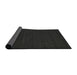 Thickness of Contemporary Charcoal Black Modern Rug, con203