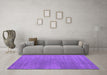 Machine Washable Abstract Purple Contemporary Area Rugs in a Living Room, wshcon2030pur