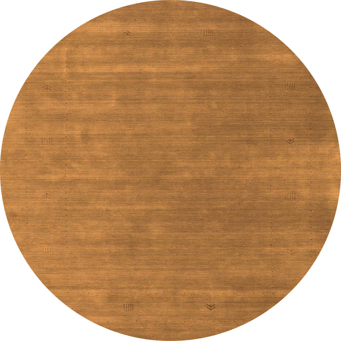Square Abstract Orange Contemporary Rug, con2030org