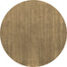 Round Machine Washable Abstract Brown Contemporary Rug, wshcon2030brn