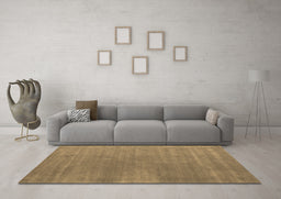 Machine Washable Abstract Brown Contemporary Rug in a Living Room,, wshcon2030brn