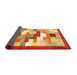 Thickness of Contemporary Neon Red Modern Rug, con2031