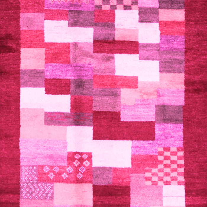 Abstract Pink Contemporary Rug, con2031pnk