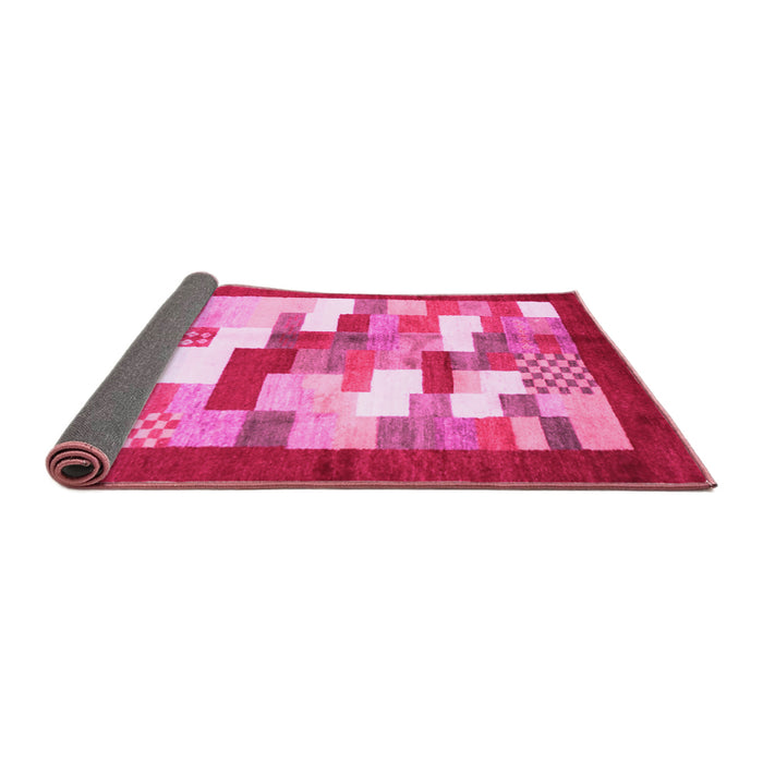 Sideview of Abstract Pink Contemporary Rug, con2031pnk