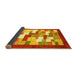 Sideview of Abstract Yellow Contemporary Rug, con2031yw