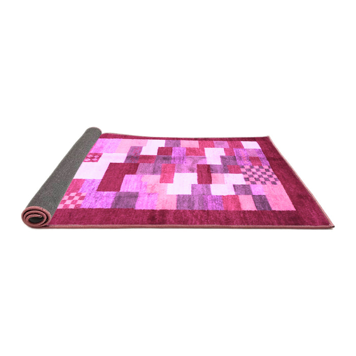 Sideview of Abstract Purple Contemporary Rug, con2031pur