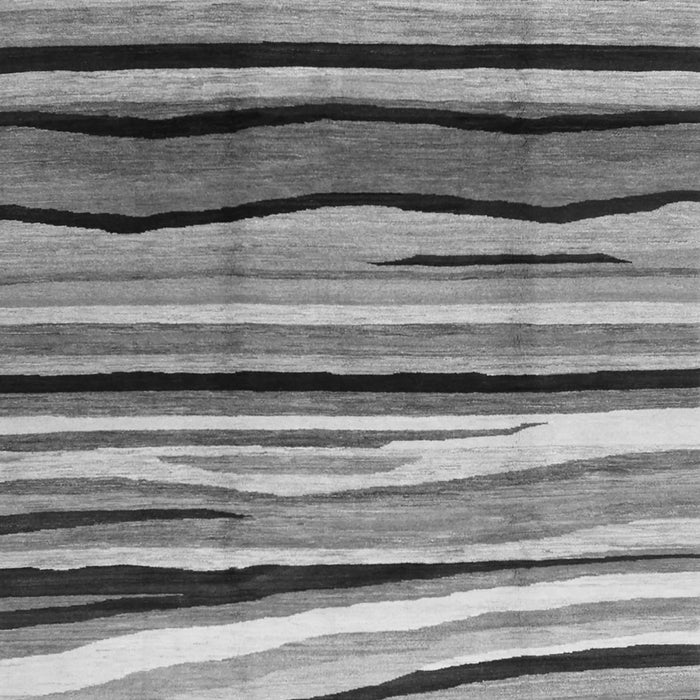 Serging Thickness of Machine Washable Abstract Gray Contemporary Rug, wshcon2032gry