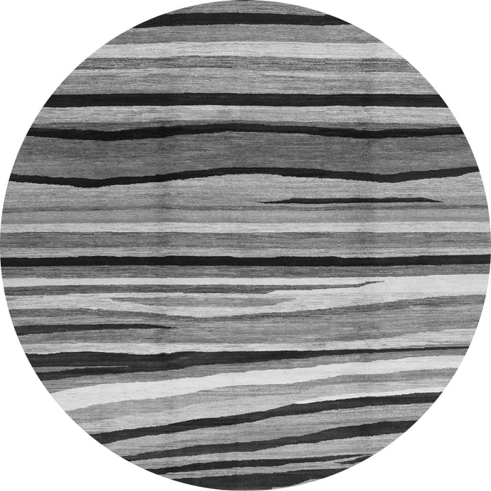 Square Abstract Gray Contemporary Rug, con2032gry