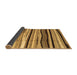 Sideview of Abstract Brown Contemporary Rug, con2032brn