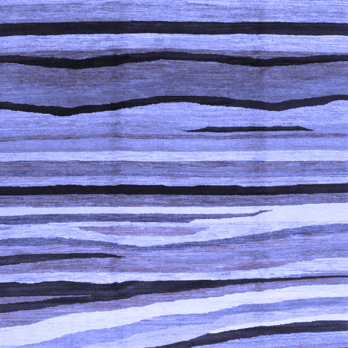 Abstract Blue Contemporary Rug, con2032blu