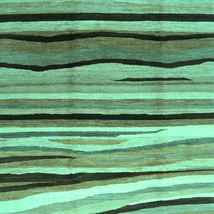 Abstract Turquoise Contemporary Rug, con2032turq