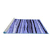 Sideview of Machine Washable Abstract Blue Contemporary Rug, wshcon2032blu