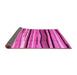 Sideview of Abstract Pink Contemporary Rug, con2032pnk