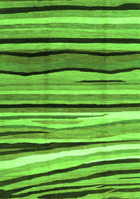 Abstract Green Contemporary Rug, con2032grn